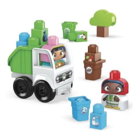 Mega Bloks Zelené město oddíl třídění a recyklace Mattel