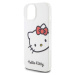 Hello Kitty IML Head Logo Kryt iPhone 15 bílý