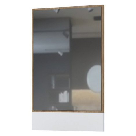 Závěsné zrcadlo freya - dub halifax/bílá