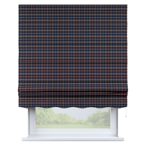 Dekoria Římská roleta Firenze, kostka modro-červená, Quadro, 142-68