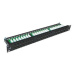 Datacom Patch panel 19" UTP 48 port CAT5E DUAL 1U BK (8x6p)