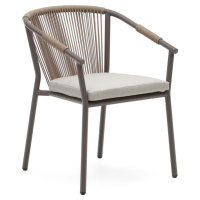 Béžová kovová zahradní židle Xelida – Kave Home