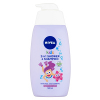 NIVEA Kids Dětský sprchový gel a šampon 2v1 s vůní lesního ovoce 500 ml