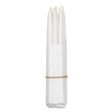 Dlouhé máčené svíčky 10 ks průměr 1,2 cm Broste SMOOTH - bílé Broste Copenhagen