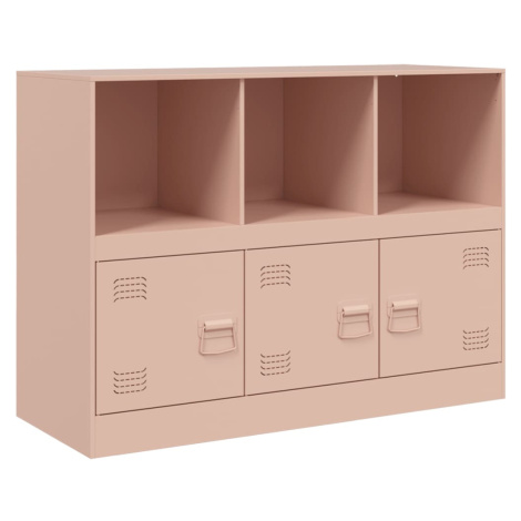 vidaXL Příborník růžový 99 x 39 x 73 cm ocel