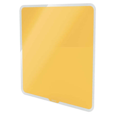 Žlutá magnetická skleněná tabule na zeď Leitz Cosy, 45 x 45 cm