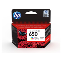 HP 650 Tri-colour Ink Cartridge Vícebarevná