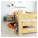 DRW Dětská postel Kouba 180 x 80 cm - Přírodní masiv