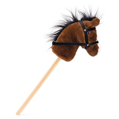 Koňská hlava na tyči - Hobby horse Bonnie tmavě hnědý (Faunica)