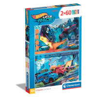 Clementoni - Puzzle 2x60 Hot Wheels