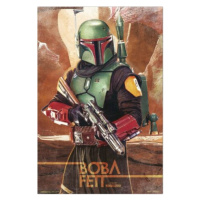 Plakát 61x91,5cm – Star Wars: The Mandalorian - Boba Fett