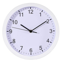 HAMA Pure, nástěnné hodiny, 25 cm, tichý chod, bílé