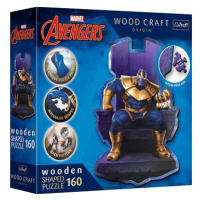 Trefl Wood Craft Origin puzzle Thanos na trůnu 160 dílků