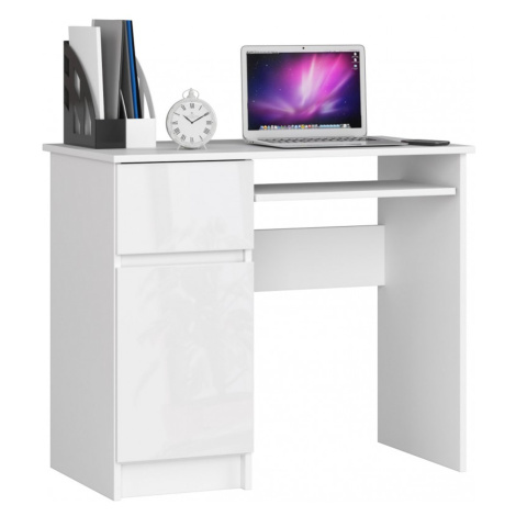 Bílé psací a pracovní stoly