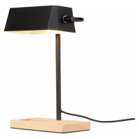 Stolní lampa s kovovým stínidlem v černo-přírodní barvě (výška 40 cm) Cambridge – it's about RoM