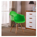 Elegantní kuchyňská židle zelené barvy