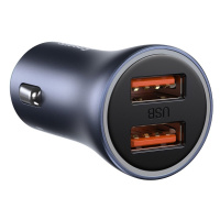 Baseus Golden Contactor Pro nabíječka do auta, 2x USB, 40W (šedá)