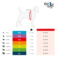 CURLI Postroj pro psy se sponou Merino vlna Red 3XS, 1,5-3 kg