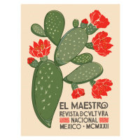 Obrazová reprodukce El Maestro Magazine Cover No.1 (Mexican Art / Cactus), 30 × 40 cm