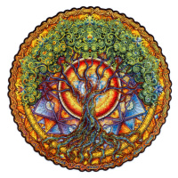 Dřevěné puzzle UNIDRAGON Mandala Tree of Life 350ks