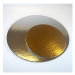 Kulatá podložka pod dort zlatá / stříbrná 30cm - 100ks