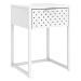 SHUMEE Noční stolek bílý 38 × 35 × 54 cm ocel, 335887