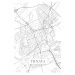 Mapa Trnava white, 26.7 × 40 cm