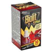 Biolit Plus náplň do elektrického  odpařovače s vůní citronelly proti komárům a mouchám  30 nocí