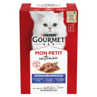 Gourmet Mon Petit 48 x 50 g - 36 + 12 zdarma - tuňák, losos, pstruh