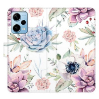 iSaprio flip pouzdro Succulents Pattern pro Xiaomi Redmi Note 12 Pro+ 5G