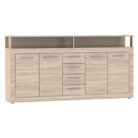 Kombinovaná komoda, dub sonoma, LUNYSA 2 NEW Tempo Kondela