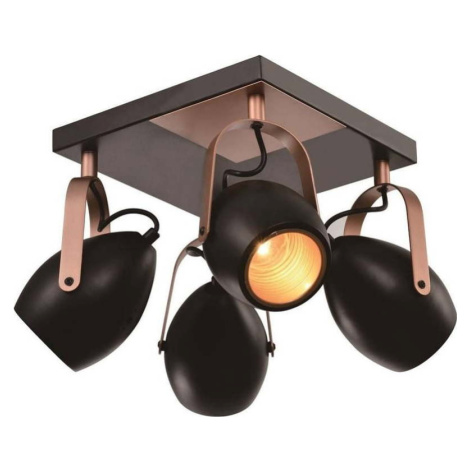 Černé stropní svítidlo 32x32 cm Anica – Candellux Lighting