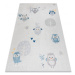 Dywany Łuszczów Dětský kusový koberec Bambino 1161 Owls grey - 140x190 cm