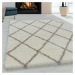 Kusový koberec Alvor Shaggy 3401 cream 120x170 cm