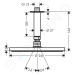 HANSGROHE Raindance S Hlavová sprcha PowderRain 240, s přívodem od stropu 100 mm, chrom 27620000