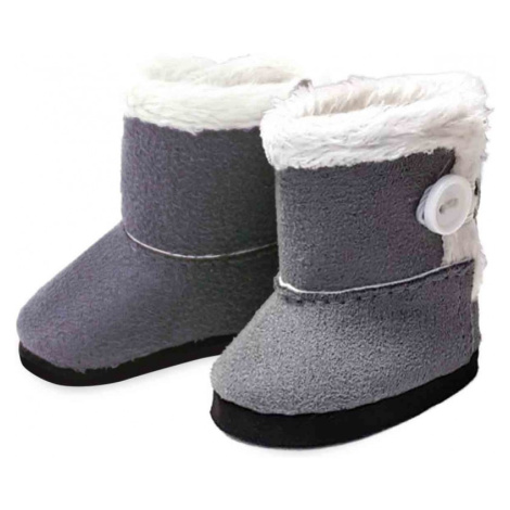 Petitcollin Zimní boty šedé (pro panenku 28 cm)