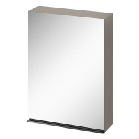 CERSANIT Zrcadlová skříňka VIRGO 60 šedý dub s černými úchyty S522-016