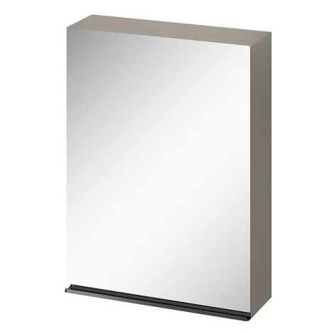 CERSANIT Zrcadlová skříňka VIRGO 60 šedý dub s černými úchyty S522-016