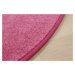 Vopi koberce Nášlapy na schody Eton růžový půlkruh - 28x65 půlkruh (rozměr včetně ohybu)