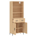 vidaXL Skříň highboard dub sonoma 69,5 x 34 x 180 cm kompozitní dřevo