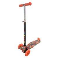 Koloběžka tříkolová MAXI SCOOTER se svítícími kolečky, BONBON or