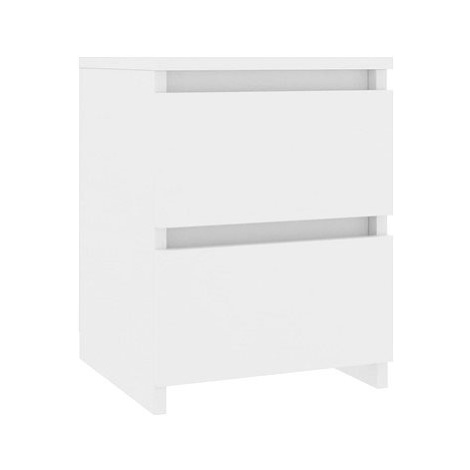 Noční stolek bílý 30 × 30 × 40 cm dřevotříska SHUMEE