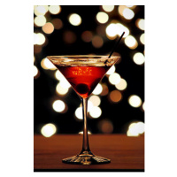 Fotografie Holiday martini on bar counter with, Cappi Thompson, 26.7 × 40 cm