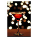 Fotografie Holiday martini on bar counter with, Cappi Thompson, 26.7 × 40 cm