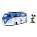 Autíčko s figurkou Disney Mickey Mouse Van Jada kovové délka 15,9 cm 1:24