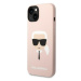 Karl Lagerfeld KLHCP14MSLKHLP hard silikonové pouzdro iPhone 14 PLUS 6.7" light pink Silicone Ka