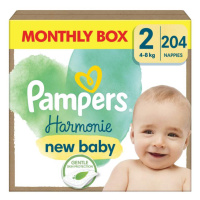 Pampers Harmonie New Baby Monthly Box S2 204ks