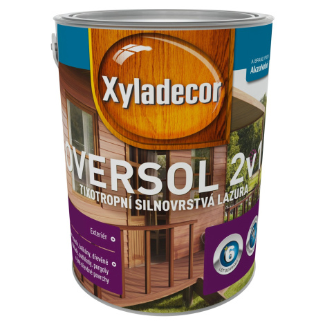 Xyladecor Tixotropní silnovrstvá lazura Oversol 2v1 vlašský ořech 5 l