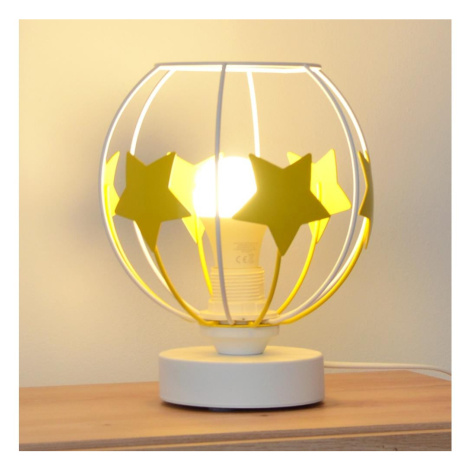 Dětská stolní lampa STARS 1xE27/15W/230V žlutá/bílá Donoci