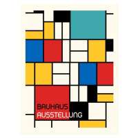 Ilustrace Bauhaus Geometric Design Retro, Retrodrome, 30x40 cm